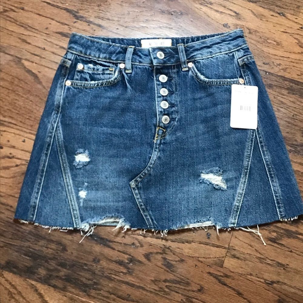 Free people Harvey jean skirt size 26
